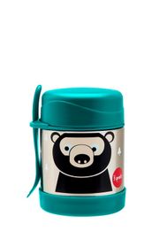 3 SPROUTS - Stainless Steel Food Thermos + Villa Bear teal
