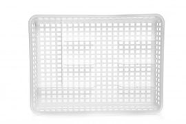 ALFA PLASTIK - Sideboard, széles lyukakkal, fehér, 3326