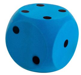 ANDRONI - Puha kocka - 10 cm-es méret, kék