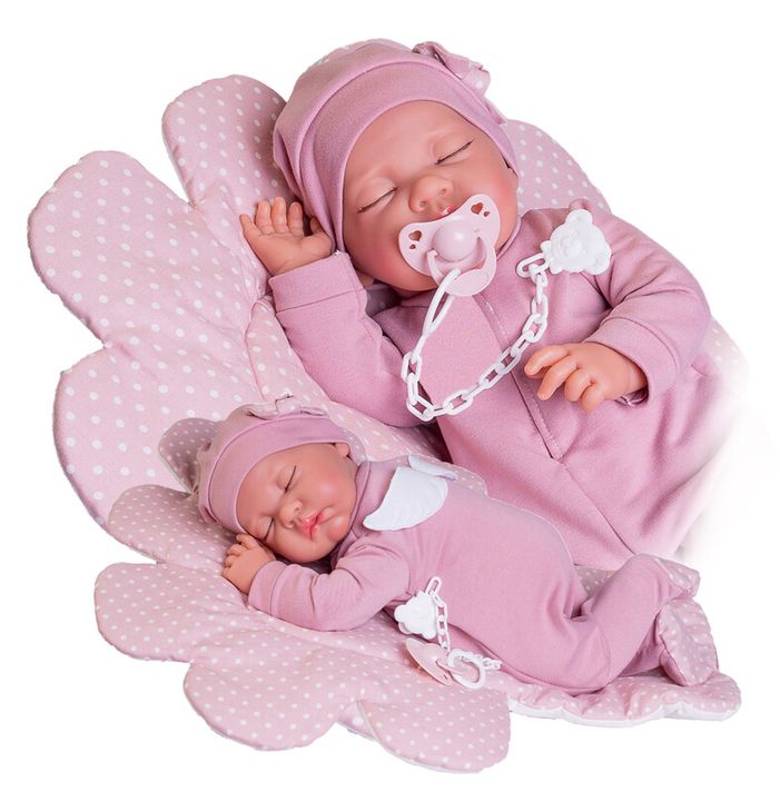 ANTONIO JUAN - 33226 LUNA - valósághű alvó baba puha szövettesttel - 42 cm