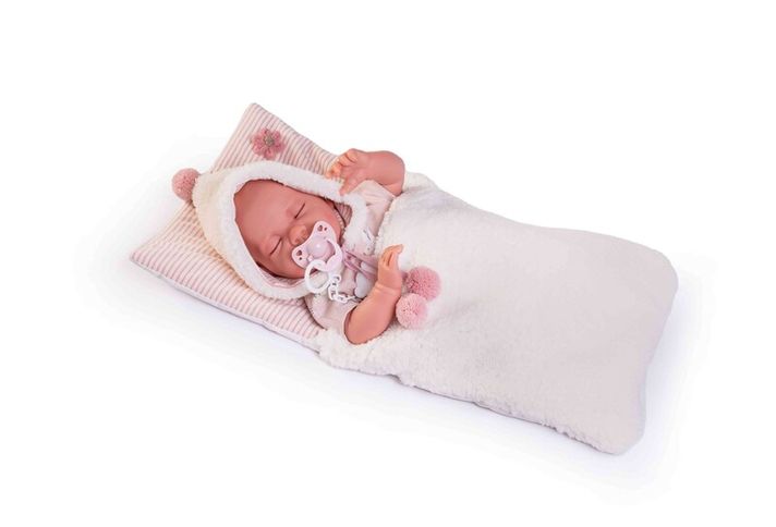 ANTONIO JUAN - 33340 LUNA - valósághű alvó baba puha szövettesttel - 42 cm