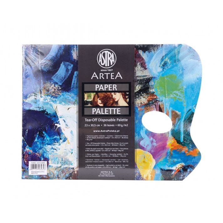 ASTRA - ARTEA Papírpaletta színkeveréshez, 23x30,5cm, 36db, 325122003