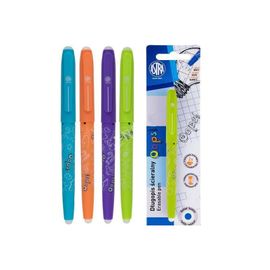 ASTRA - Gumírozott toll OOPS! , 0,6mm, kék, két radír, buborékcsomagolás, 201120003, Mix Termékek