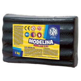 ASTRA - sütő modellező vegyület MODELINA 1kg Fekete, 304111007