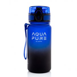 ASTRA - Egészséges palack AQUA PURE 400 ml - blue/black, 511023004