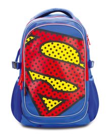 BAAGL - Iskolai hátizsák esőkabáttal Superman - POP