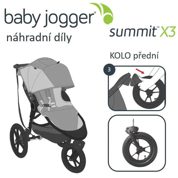 BABY JOGGER - SUMMIT X3 első kerék