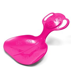 BABY MIX - Gyerek műanyag hócsúszka popsi szánkó COMFORT LINE M rózsaszín