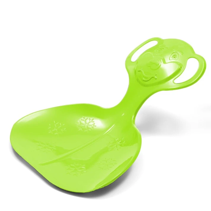 BABY MIX - Gyerek műanyag hócsúszka popsi szánkó COMFORT LINE M zöld