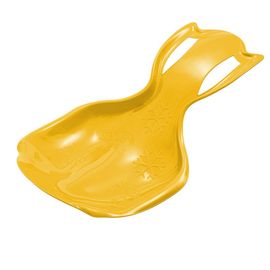 BABY MIX - Gyerek műanyag hócsúszka popsi szánkó COMFORT LINE XL sárga