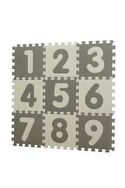 BABYDAN - Játszószőnyeg Puzzle Szürke számokkal 90 x 90 cm