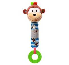 BABYONO - Nyikorgó játék csörgővel George a majom 3m+