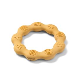BABYONO - Szilikon rágójáték gyűrű sárga