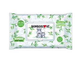 BAMBOOLOVE - Nedves törlőkendők bambusz 60 db