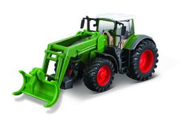 BBURAGO - 10 cm-es mezőgazdasági traktor homlokrakodóval - Fendt 1050 Vario + fakitermelés Grab