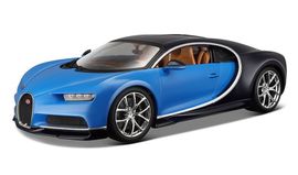 BBURAGO - 1:18 Plusz Bugatti Chiron kék / mélykék