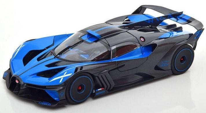 BBURAGO - 1:18 TOP Bugatti Bolide kék/fekete
