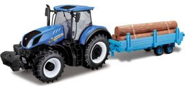 BBURAGO - 1:32 Farm New Holland traktor faágazattal