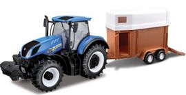 BBURAGO - 1:32 Farm New Holland traktor lóvágóval