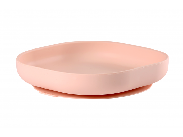 BEABA - Szilikon tányér tapadókoronggal Pink