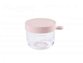 BEABA - Üveg étkezési pohár 150ml rózsaszínű