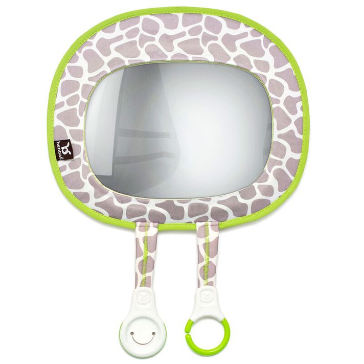 BENBAT - Gyermek autós tükör praktikus fülekkel a játékoknak, zsiráf 0hó+