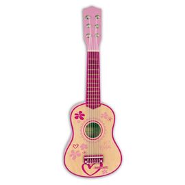 BONTEMPI - Klasszikus fából készült gitár 55 cm-es lány rózsaszín színben 225572