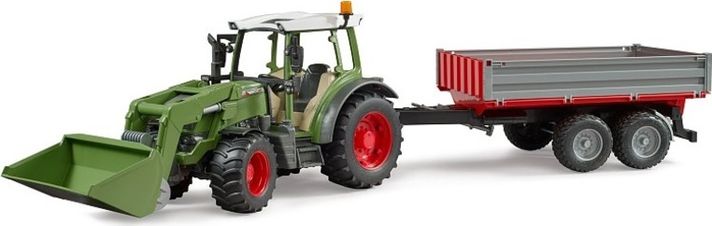 BRUDER - Fendt Vario 211 traktor vonóhoroggal és rakodóval