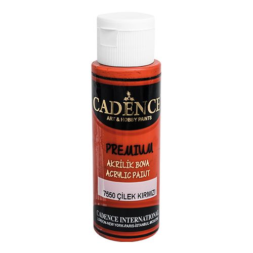 CADENCE - Prémium akrilfesték, piros, 70 ml