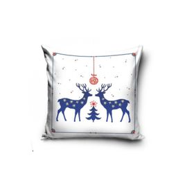 CARBOTEX - Karácsonyi párnahuzat  Blue Deer, 40/40cm, PNL231232