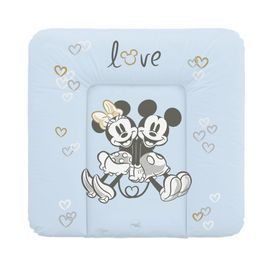 CEBA - Puha pelenkázó szőnyeg komódhoz 75x72 Disney Minnie & Mickey kék