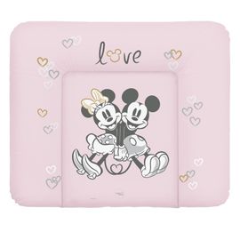 CEBA - Puha pelenkázó szőnyeg komódhoz 85x72 Disney Minnie & Mickey rózsaszínű