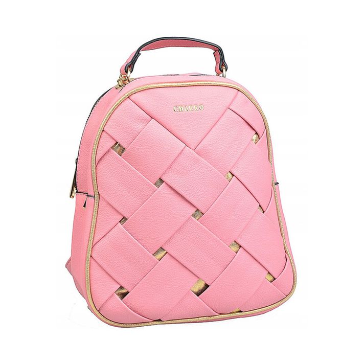 CHARRO - Női táska (hátizsák) kétkamarás - rózsaszín
