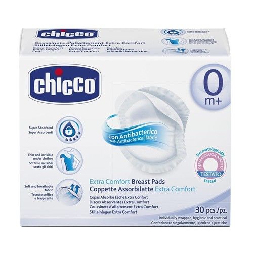 CHICCO - Antibakteriális melltartó tamponok - 30 db