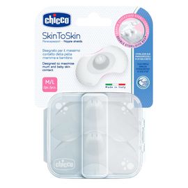 CHICCO - Mellbimbóvédő SkinToSkin szilikon 2 db, M/L