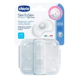 CHICCO - SkinToSkin mellbimbóvédő szilikon 2 db, S/M