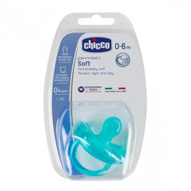 CHICCO - Physio Soft teljesen szilikonos cumizó kék 0-6m