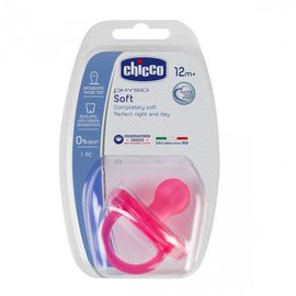 CHICCO - Teljesen szilikon Physio Soft cumizó rózsaszín 12m+