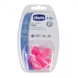 CHICCO - Physio Soft teljesen szilikon cumizó rózsaszín 6-12m