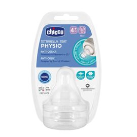 CHICCO - Perfect 5 fiziológiás szilikon cumisüveg cumi, gyors áramlás 4 m+, 2 db