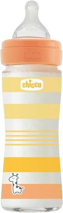 CHICCO - Üveg cumisüveg Well-being szilikon 240ml uni