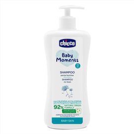 CHICCO - Hajsampon adagolóval Baby Moments 92 % természetes összetevőkkel 500 ml