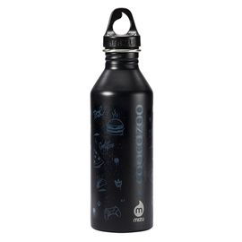COOCAZOO - Rozsdamentes acél ivópalack 0,75 l, fekete/kék