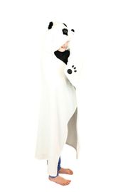 COZY NOXXIEZ - BL823 Panda - meleg kapucnis takaró állatos és mancsos zsebekkel