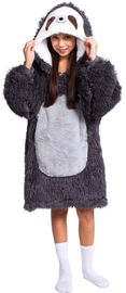 COZY NOXXIEZ – CH322 Lajhár - meleg TV pulóver takaró kapucnival gyerekeknek 7 - 12  évek