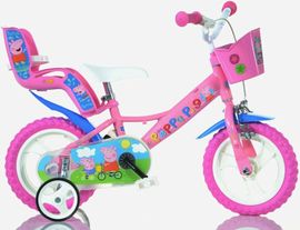 DINO BIKES - Gyermek kerékpár 12" 124RLPGS Pepa Pig