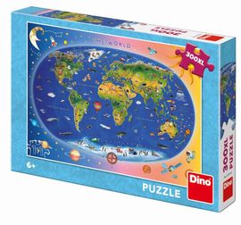 DINO - Gyermek térkép 300 Xl Puzzle, Mix Termékek