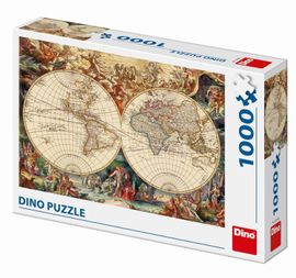 DINO - Történelmi térkép 1000 Puzzle, Mix Termékek