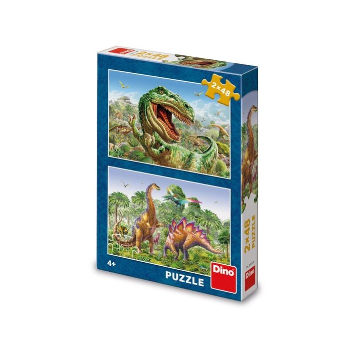 DINO - A dinoszauruszok összecsapása 2X48 puzzle