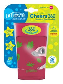 DR.BROWNS - Cheers Jungle bögre 300ml piros 9m+ (TC01096)